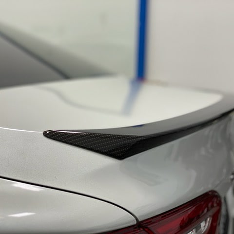 toyota trunk spoiler carbon wrapped 